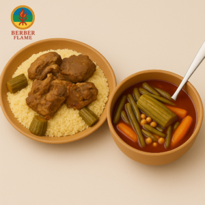 Algerian Couscous with Meat | الكسكس باللحم الجزائري