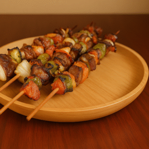 مشاوي أمازيغية – لحم مشوي على الطريقة الجزائرية 🔥 | 🔥 Flame-Grilled Algerian Beef Kabobs