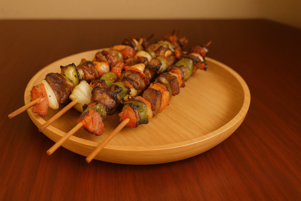 مشاوي أمازيغية – لحم مشوي على الطريقة الجزائرية 🔥 | 🔥 Flame-Grilled Algerian Beef Kabobs